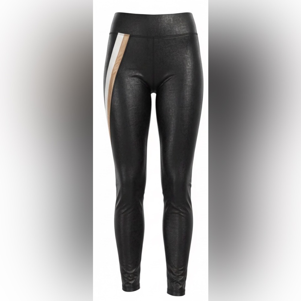 KORAL NWT Black White Tan Leggings Size M H20